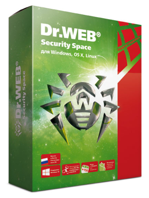Ключ активации DR.Web Security Space 1PC 2Y (LHW-BK-24M-1-A3) 