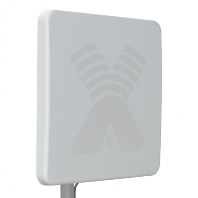 AGATA-F MIMO 2x2 F-female (75 Ом) - широкополосная панельная антенна  4G/3G/2G (15-17 dBi) спереди